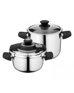 Essentials 4-delige snelkookpannenset 4+7L Vita