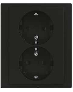 BJ WCD RA DUBBEL KV INB F-MAT ZWART