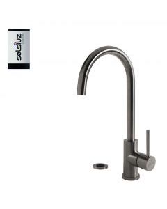 Selsiuz | Push rond Inox Titanium | Single boiler