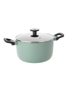 LEO Kookpot antikleef met deksel Sage 24x14cm