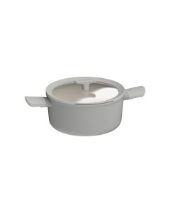 LEO RECYCLED Kookpot antikleef met deksel Balance Moonmist 24x11,50cm