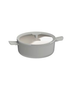 LEO RECYCLED Kookpot antikleef met deksel Balance Moonmist 28cm