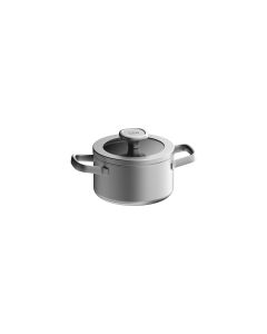 LEO RECYCLED Kookpot met deksel Graphite 16cm