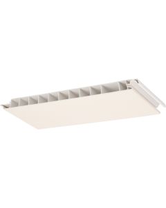 Florence buitenplafond paneel 250 × 16,5 mm - Folie mat creme