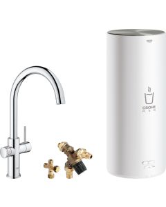 RED NW DUO KITCHENMIX C-SPOUT COMBI CH