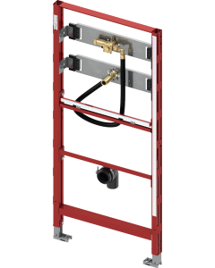TECEprofil urinoir-inbouwframe met TECE drukspoelerbehuizing U 1, bouwhoogte 1120 mm