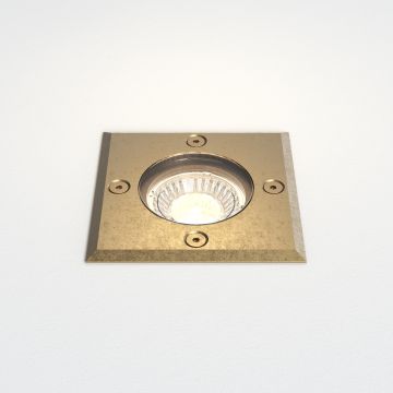 Gramos Square BGS excl. GU10 massief messing