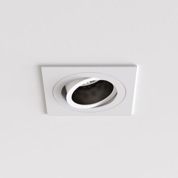 Pinhole Slimline Square Adjustable FR IBS excl. GU10 mat wit