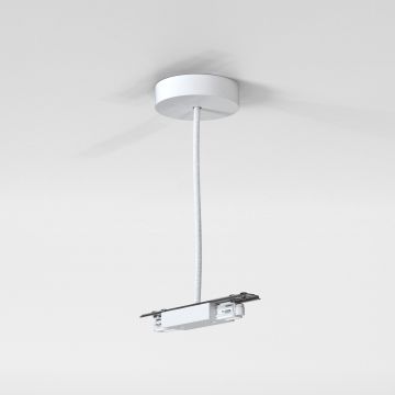 1-fase rail Railverlichting Suspension Central Live Supply mat wit