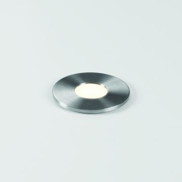 Terra 28 Round LED BGS 3000K RVS geborsteld
