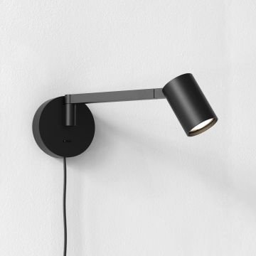 Ascoli Swing Plug In WL excl. GU10 mat zwart
