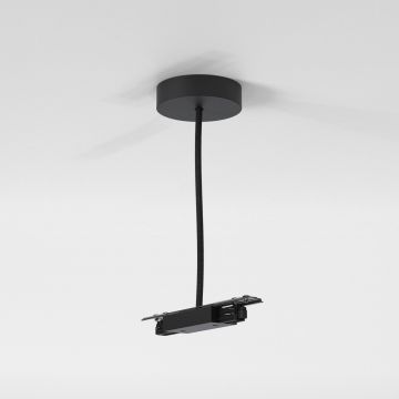 1-fase rail Railverlichting Suspension Central Live Supply mat zwart