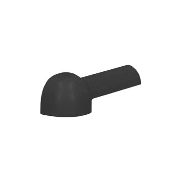 Buitenhoekstuk 6 mm - Zwart