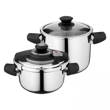 Essentials 4-delige snelkookpannenset 4+7L Vita