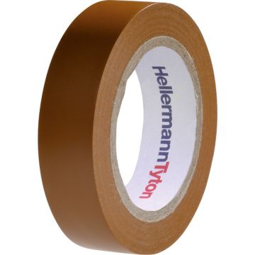 TAPE PVC 15MM /  10M BROWN