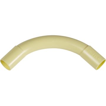 PIPE POLIVOLT PVC BEND 25MM M/M CREAM