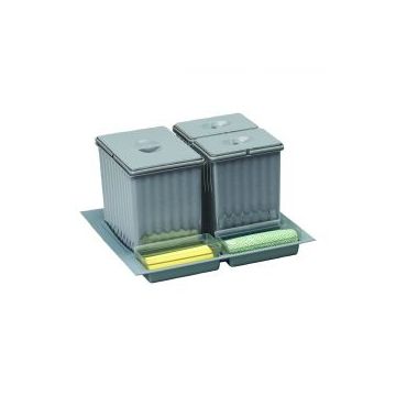 Afvalemmer Lanesto 27 liter grijs