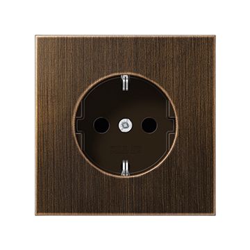 JUNG OUTLET ME1520NAT BRASS ANT.
