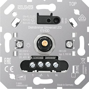 JUNG UNIVERSAL ROTARY DIMMER LED JUNG UNIVERSAL ROTARY DIMMER LED