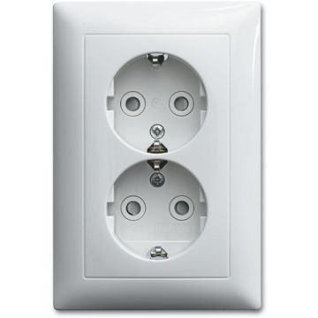 BUSCH DOUBLE SOCKET OUTLET SI-B