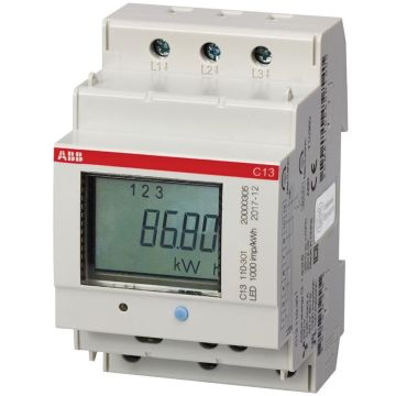 ABB ELECTRICITY METER, 3 PHASE, 40A