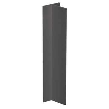 T-profiel 20 x 20 x 1,5 mm - Zwart