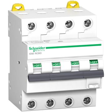 Acti9 IC60 RCBO 4P 16A 30MA B 6kA A