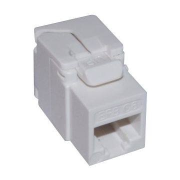 CONNECTOR CAT6 UTP TOOLLESS JACK WHITE