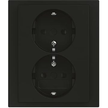 BJ WCD RA DUBBEL KV INB F-MAT ZWART