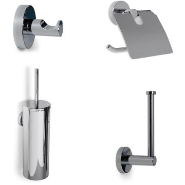 BLUE VIDA TOILET SET CHROME