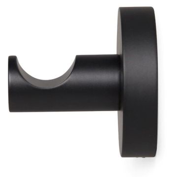 BLUE VIDA SINGLE ROBE HOOK BLACK