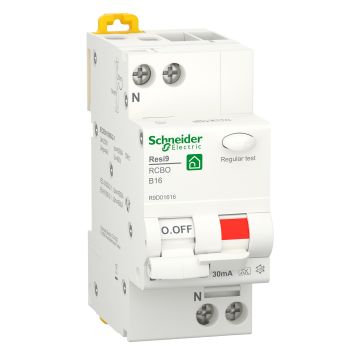 SE RESI9 RCBO 1P+N B16 30MA A 6KA