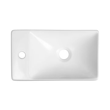 BLU FUR HANDW BASIN 38X22CM TH/L MAT WT