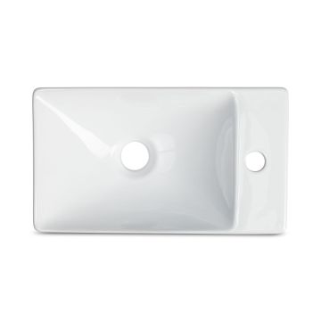 BLU FUR HANDW BASIN 38X22CM TH/R GLOS WT