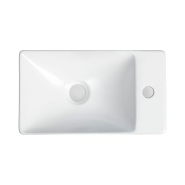 BLU FUR HANDW BASIN 38X22CM TH/R MAT WT