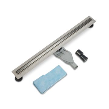 BLUE RVS DRAIN 700MM LINEAR SLIM SS