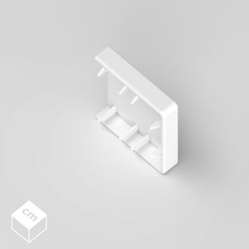 END PIECE 60X110 WHITE RAL 9016 END PIECE 60X110 WHITE RAL 9016