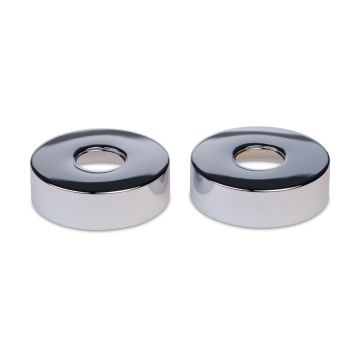 ROSETTE 74MM SET 2PCS CHROME