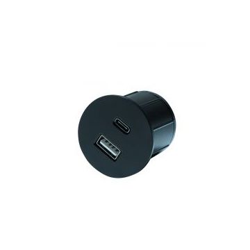 Lanesto Piccolo rond Gun Metal