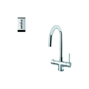 Selsiuz | Push & Turn Rond Verchroomd | Single boiler