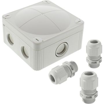 WISKA JUNCTIONBOX 407/3 + 3XESKV20+ GREY
