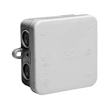 JUNCTION BOX 75X75X36, PE, LIGHT GREY
