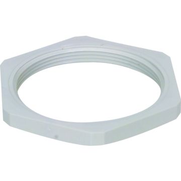 LOCK NUT M20 PA6 LIGHT GREY