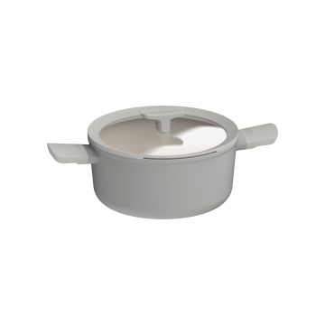 LEO RECYCLED Kookpot antikleef met deksel Balance Moonmist 24x11,50cm