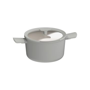 LEO RECYCLED Kookpot antikleef met deksel Balance Moonmist 24x14cm