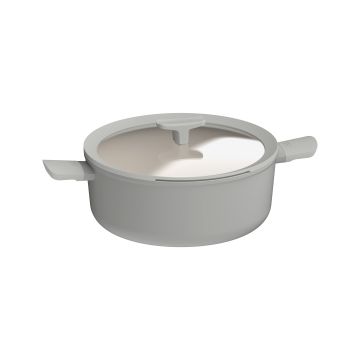 LEO RECYCLED Kookpot antikleef met deksel Balance Moonmist 28cm