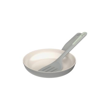 LEO RECYCLED Braadpan antikleef Balance Moonmist 24cm met bakspaan Balance
