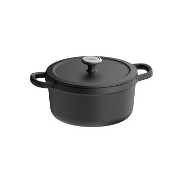 LEO Kookpot met deksel Graphite Cast iRON 26cm