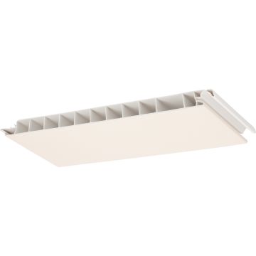 Florence buitenplafond paneel 250 × 16,5 mm - Folie mat creme