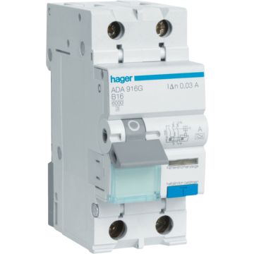 RCBO 1P+N 6KA B-16A 30MA A